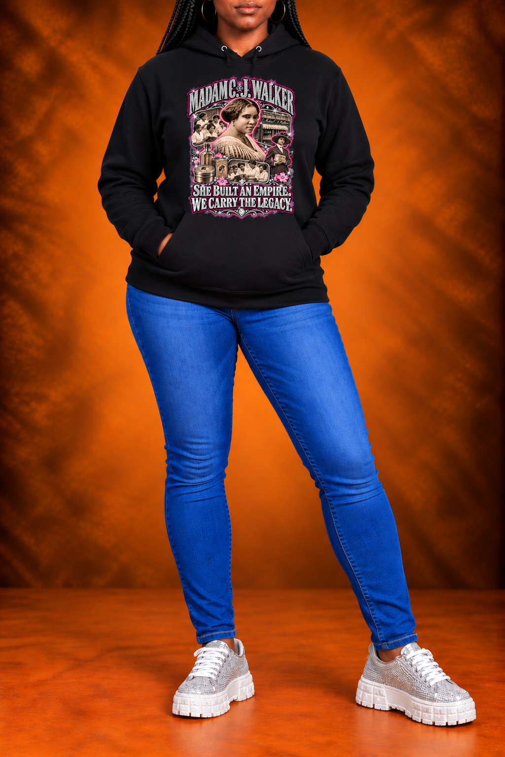 Madam C. J. Walker — Bedazzled Legacy Hoodie