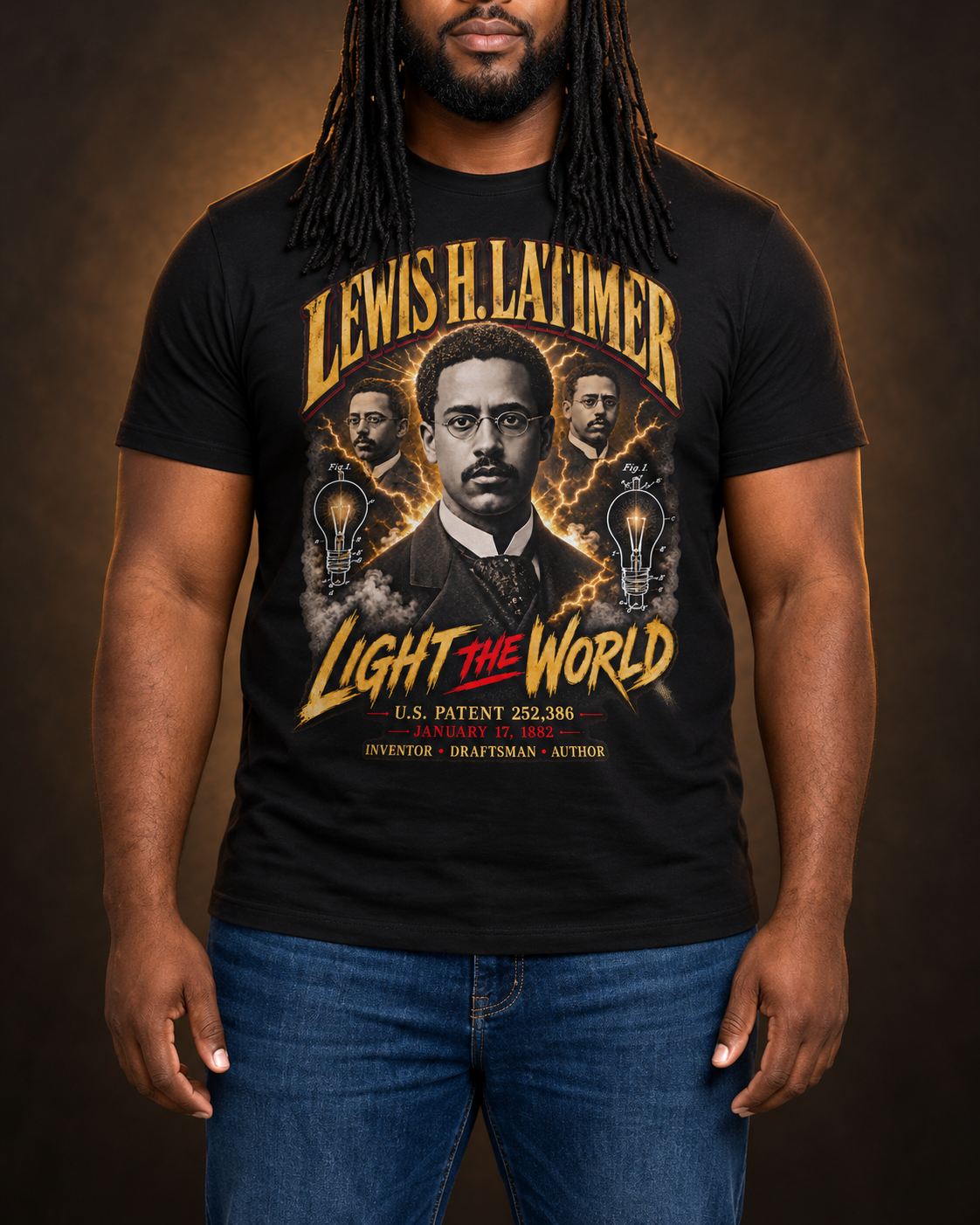 Lewis H. Latimer — Light the World Tee