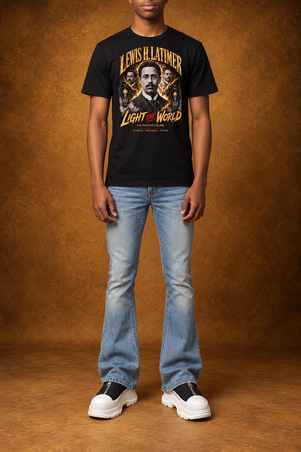 Lewis H. Latimer — Light the World Tee